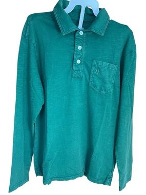 Johnnie-O Coastal Wash Jr. Hangin’ Out Polo Green